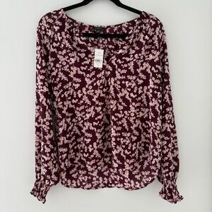 NWT Ann Taylor Factory Floral Blouse